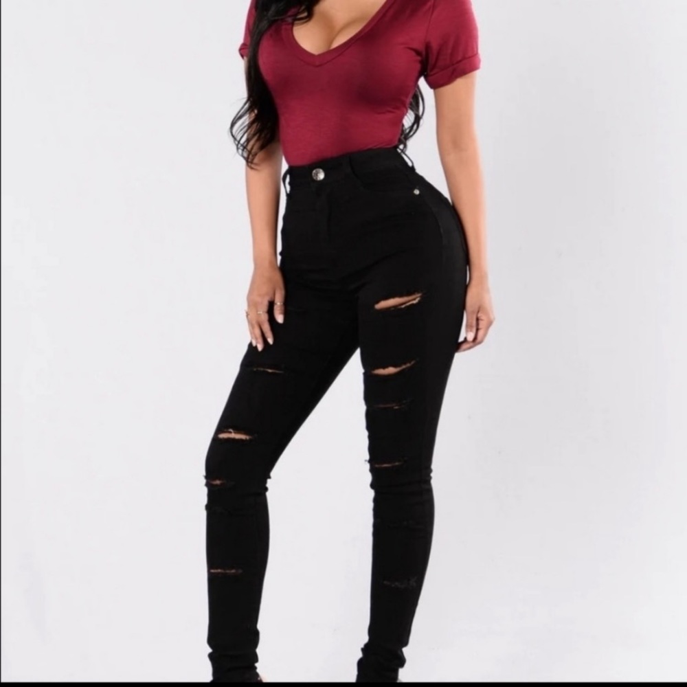 High rise jeans